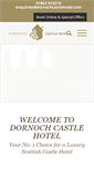 Mobile Screenshot of dornochcastlehotel.com